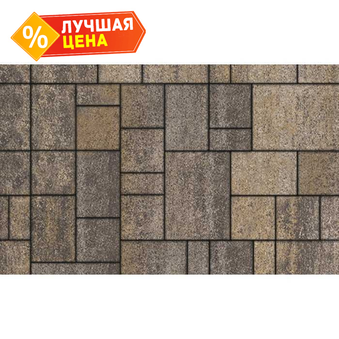 Плитка тротуарная Мюнxен Б.2.Ф.6см Искусственный камень Доломит